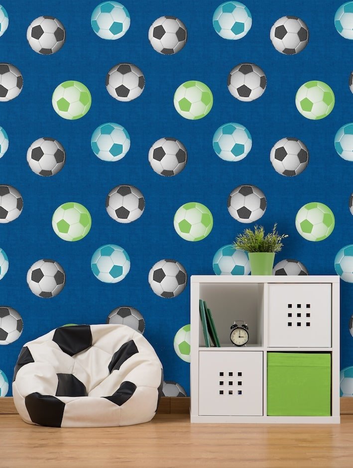  - Muriva Football Wallpaper - 165571 - Decor Warehouse