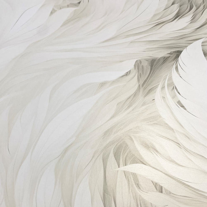  - Muriva Ivory Plumes Wallpaper - 217502 - Decor Warehouse