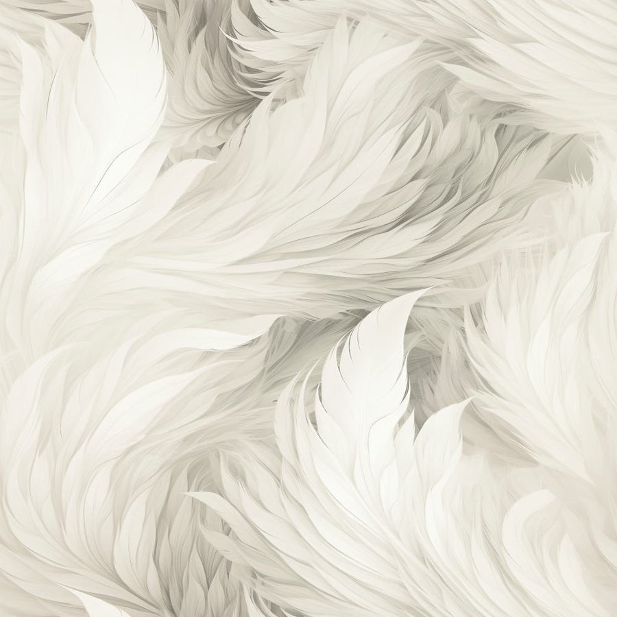  - Muriva Ivory Plumes Wallpaper - 217502 - Decor Warehouse