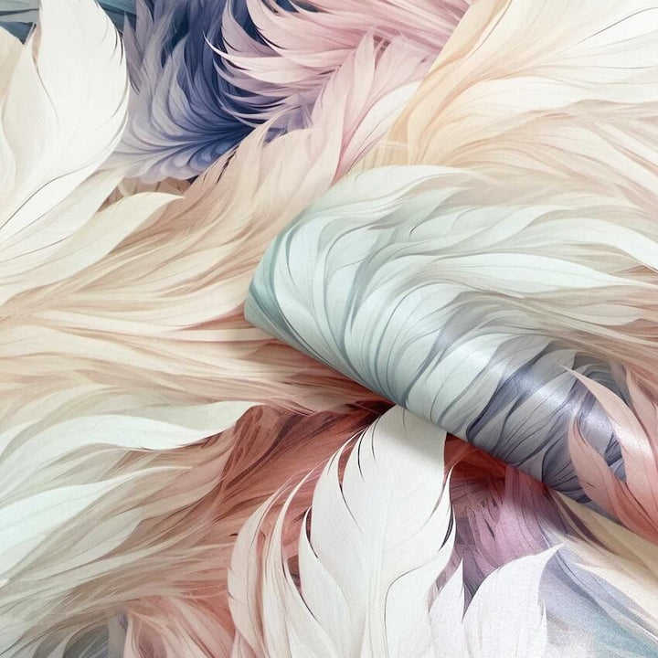  - Muriva Multi - Coloured Plumes Wallpaper - 217501 - Decor Warehouse