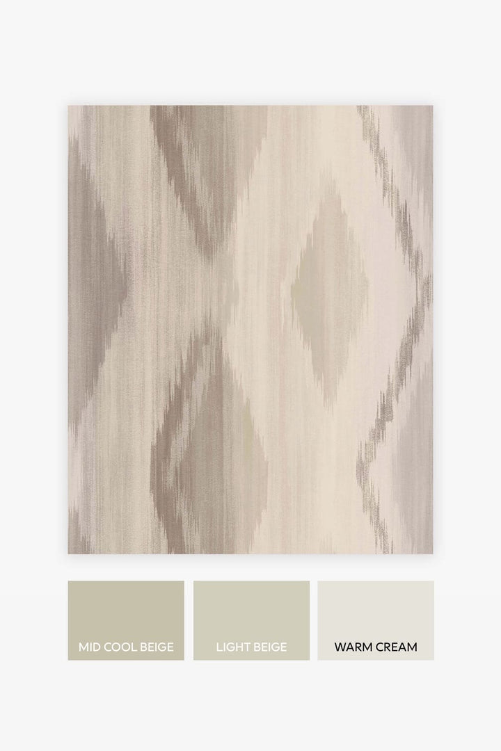 Next Abstract Ikat Neutral Wallpaper - 118317