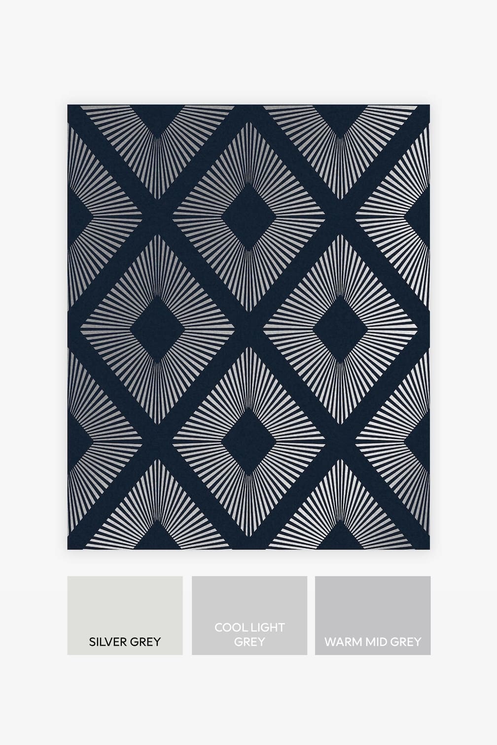 Next Deco Triangle Navy Wallpaper - 118272