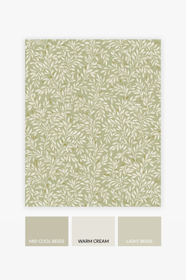 Next Ditsy Leaf Green Wallpaper - 118261