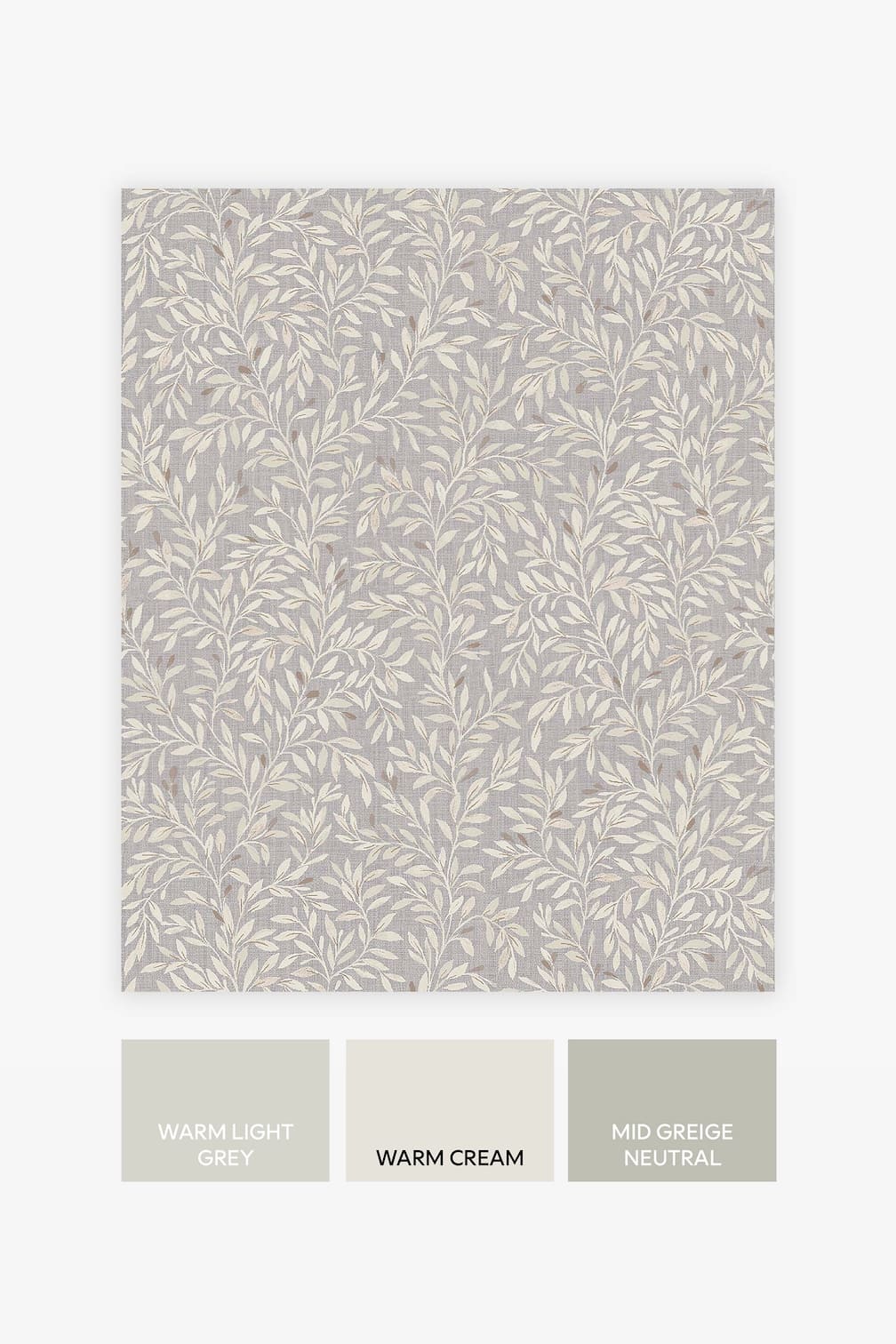 Next Ditsy Leaf Grey Wallpaper - 118263