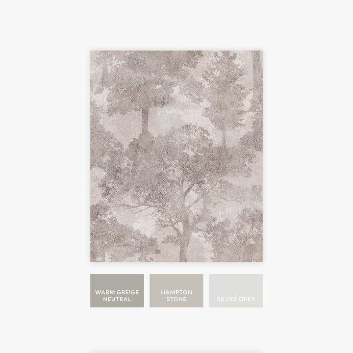 128839 - Next - Next Trailing Trees Grey Wallpaper - Decor Warehouse