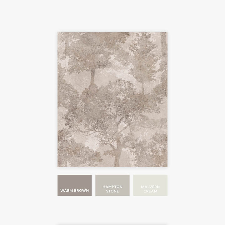 128838 - Next - Next Trailing Trees Neutral Wallpaper - Decor Warehouse