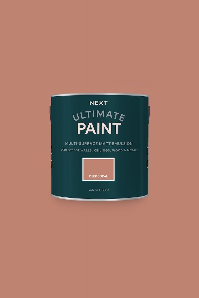 - Next Ultimate Multi Surface Matt Emulsion Paint - Deep Coral 2.5L - U37088 - Decor Warehouse