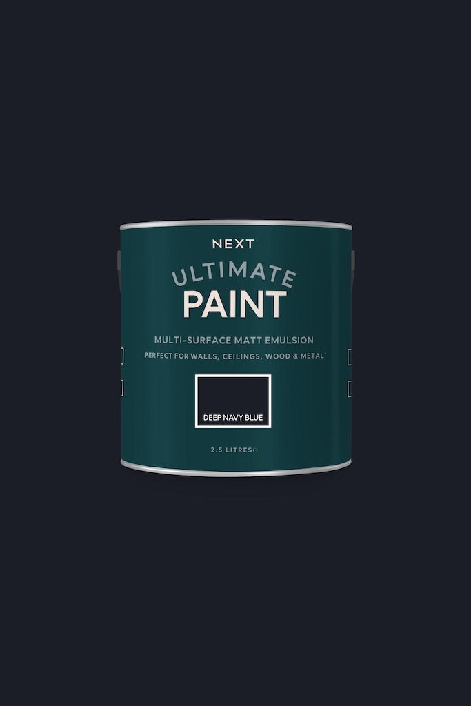 - Next Ultimate Multi Surface Matt Emulsion Paint - Deep Navy Blue 2.5L - U37108 - Decor Warehouse