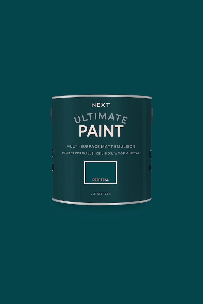- Next Ultimate Multi Surface Matt Emulsion Paint - Deep Teal 2.5L - U37103 - Decor Warehouse