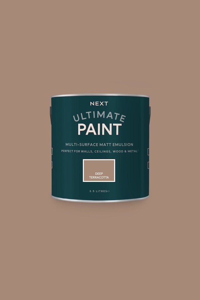 - Next Ultimate Multi Surface Matt Emulsion Paint - Deep Terracotta 2.5L - U37089 - Decor Warehouse