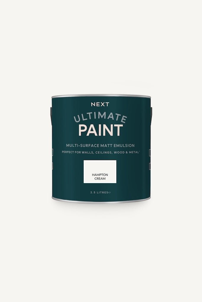 - Next Ultimate Multi Surface Matt Emulsion Paint - Hampton Cream 2.5L - T82898 - Decor Warehouse