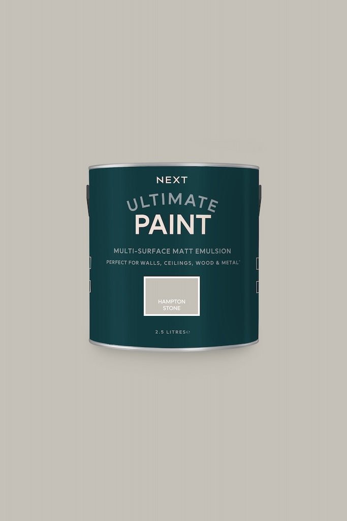  - Next Ultimate Multi Surface Matt Emulsion Paint - Hampton Stone 2.5L - T82908 - Decor Warehouse