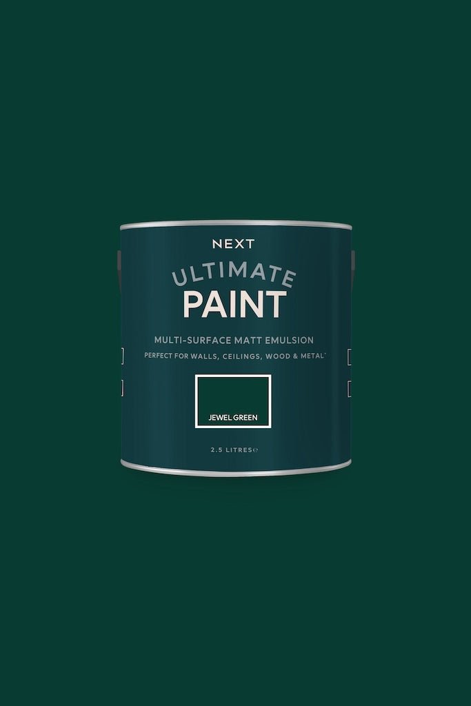  - Next Ultimate Multi Surface Matt Emulsion Paint - Jewel Green 2.5L - U37096 - Decor Warehouse