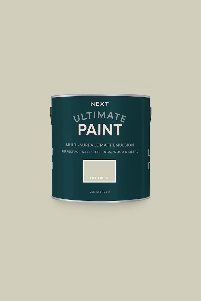 - Next Ultimate Multi Surface Matt Emulsion Paint - Light Beige 2.5L - T82900 - Decor Warehouse