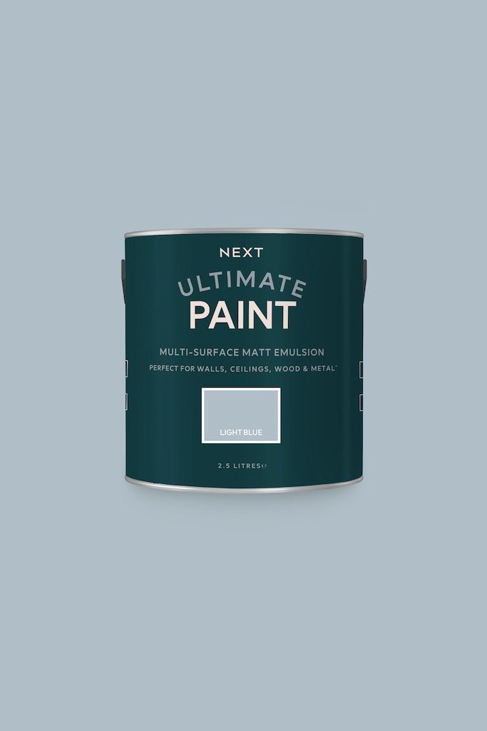 - Next Ultimate Multi Surface Matt Emulsion Paint - Light Blue 2.5L - U37104 - Decor Warehouse