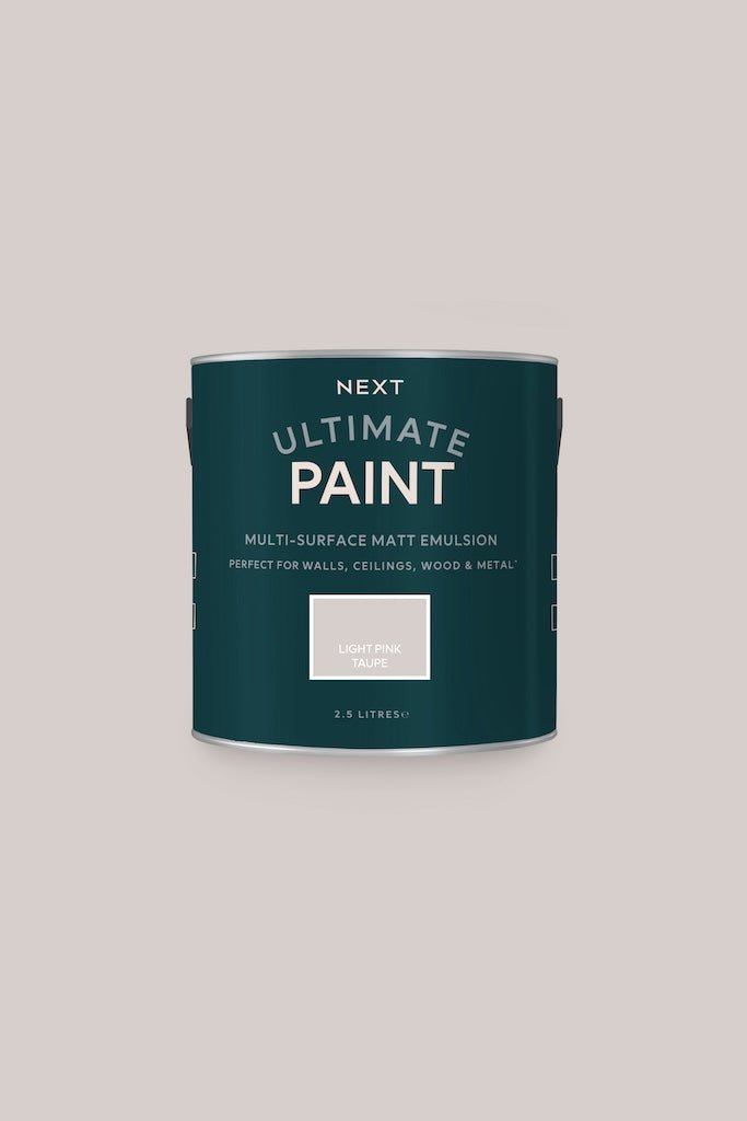 - Next Ultimate Multi Surface Matt Emulsion Paint - Light Pink Taupe 2.5L - T82906 - Decor Warehouse