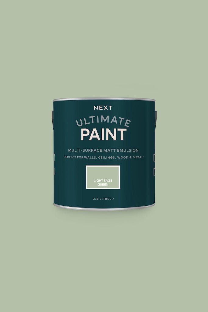 - Next Ultimate Multi Surface Matt Emulsion Paint - Light Sage Green 2.5L - U37093 - Decor Warehouse