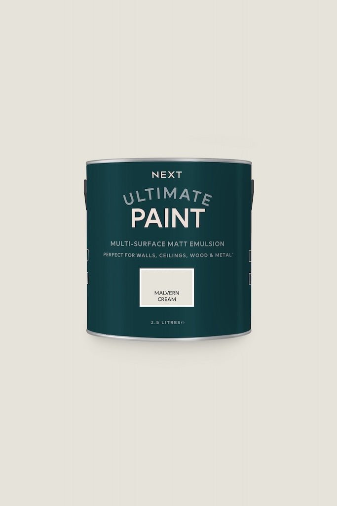- Next Ultimate Multi Surface Matt Emulsion Paint - Malvern Cream 2.5L - T82899 - Decor Warehouse
