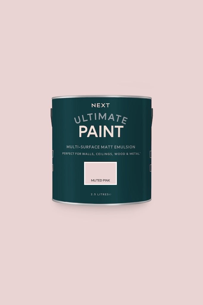- Next Ultimate Multi Surface Matt Emulsion Paint - Muted Pink 2.5L - T82911 - Decor Warehouse