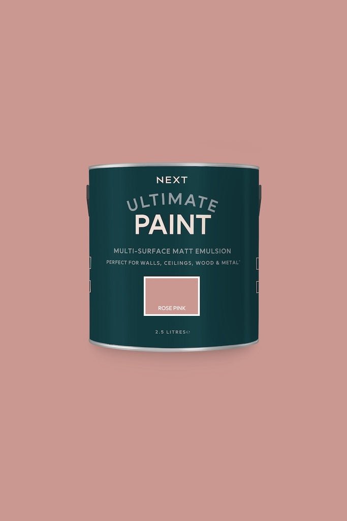 - Next Ultimate Multi Surface Matt Emulsion Paint - Rose Pink 2.5L - U37109 - Decor Warehouse