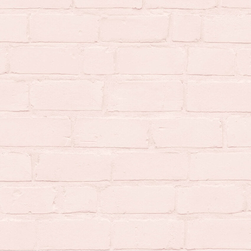- Painted Blush Brick Wallpaper - WM - 046 - Decor Warehouse