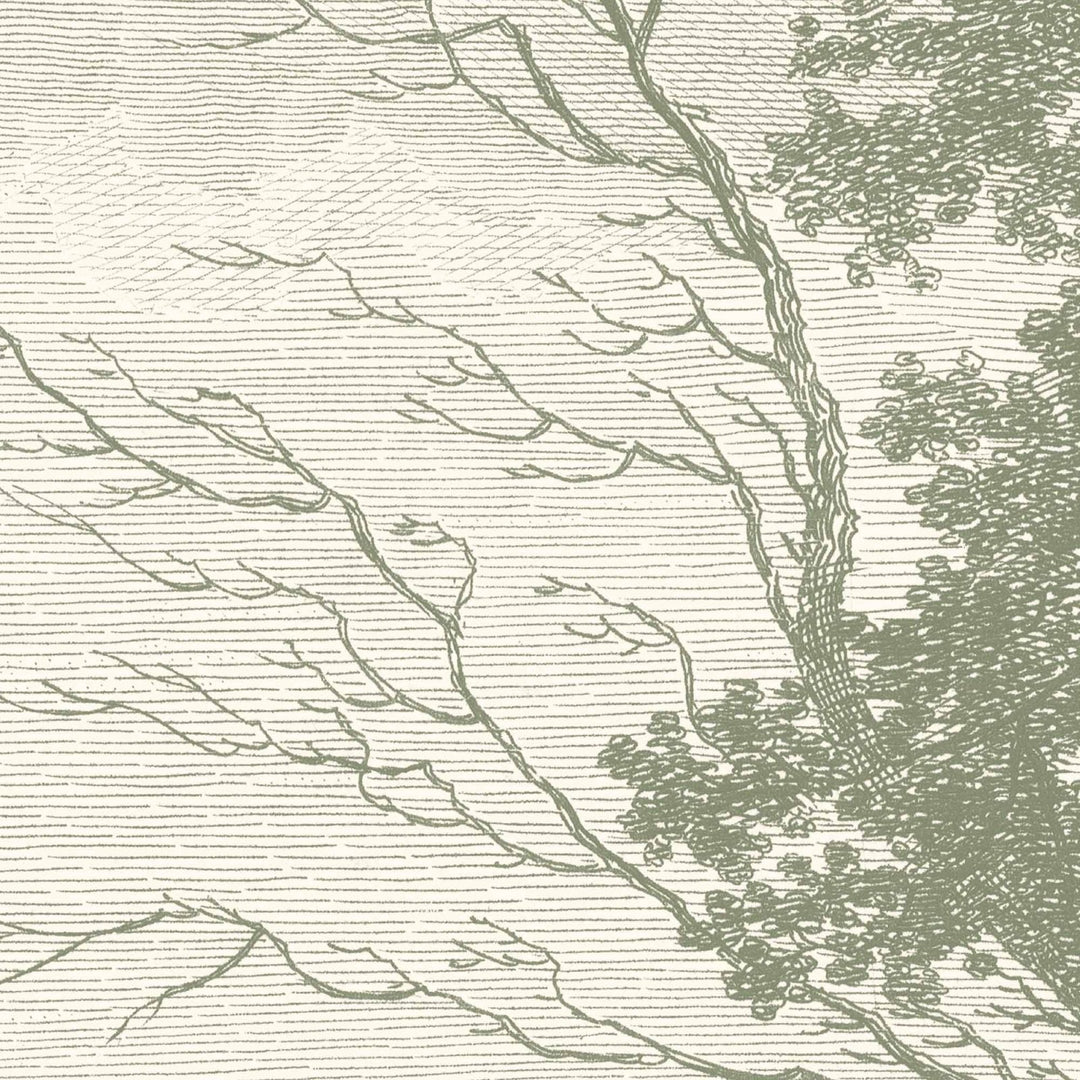  - Peaceful Countryside Green Wall Mural by Woodchip & Magnolia - WM - 307 - 05RM - Decor Warehouse