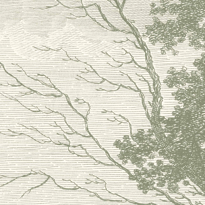  - Peaceful Countryside Green Wall Mural by Woodchip & Magnolia - WM - 307 - 05RM - Decor Warehouse