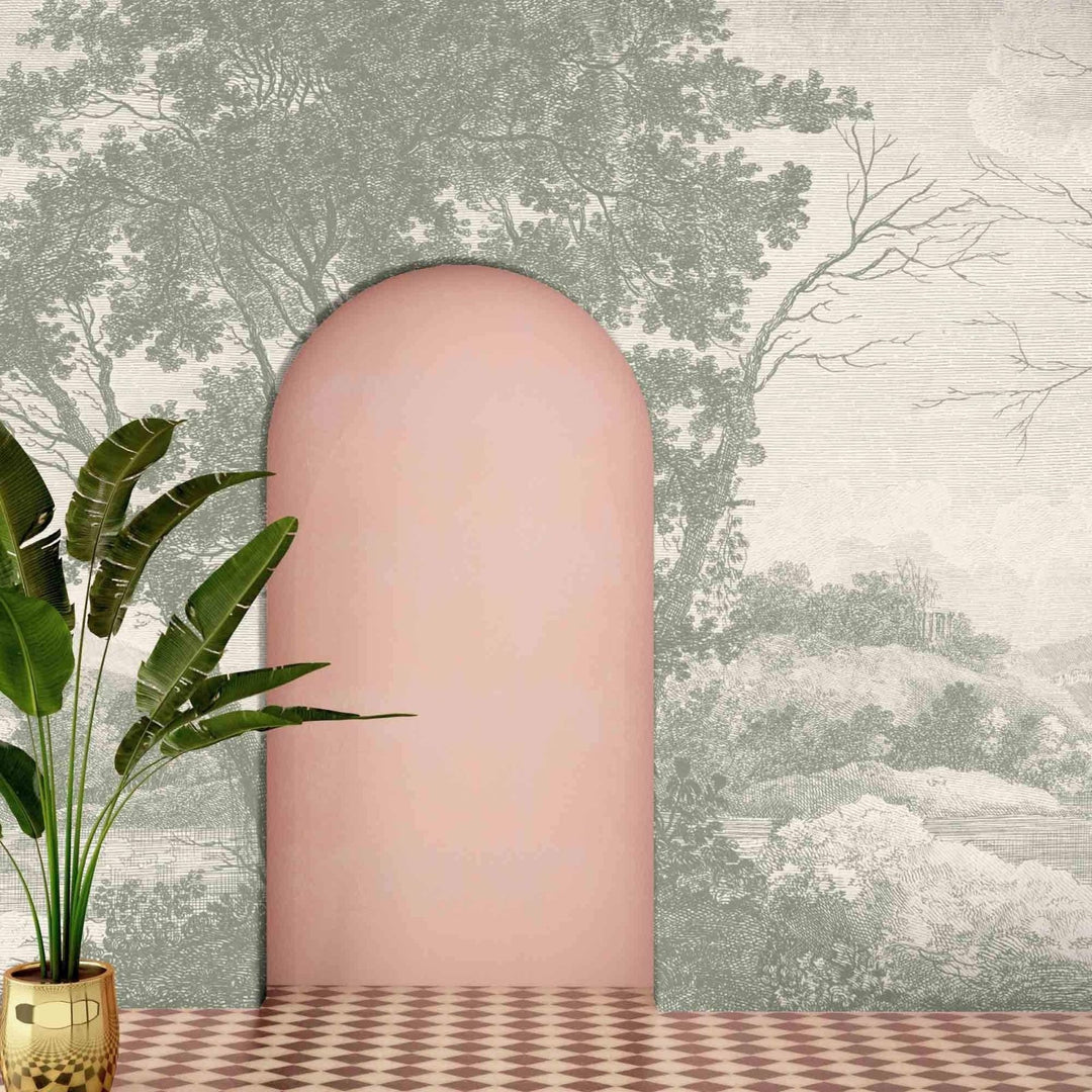  - Peaceful Countryside Green Wall Mural by Woodchip & Magnolia - WM - 307 - 05RM - Decor Warehouse