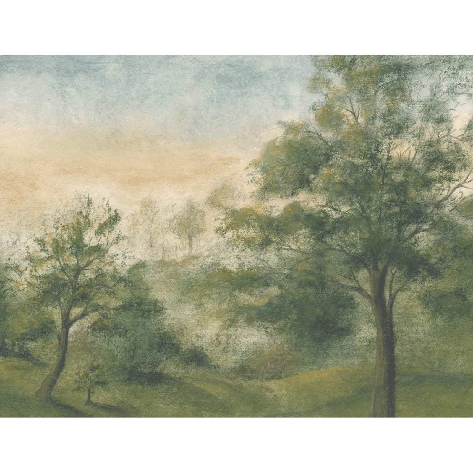 - Quarlton Forest Green Wall Mural by Woodchip & Magnolia - WM - 430 - 01RM - Decor Warehouse