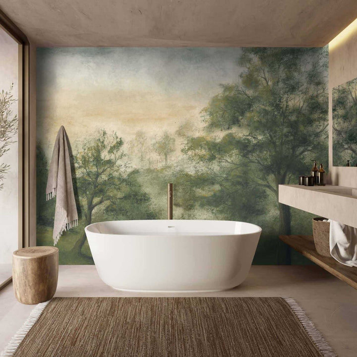 WM-430-01RM-Woodchip & Magnolia-Quarlton Forest Green Wall Mural by Woodchip & Magnolia-Decor Warehouse