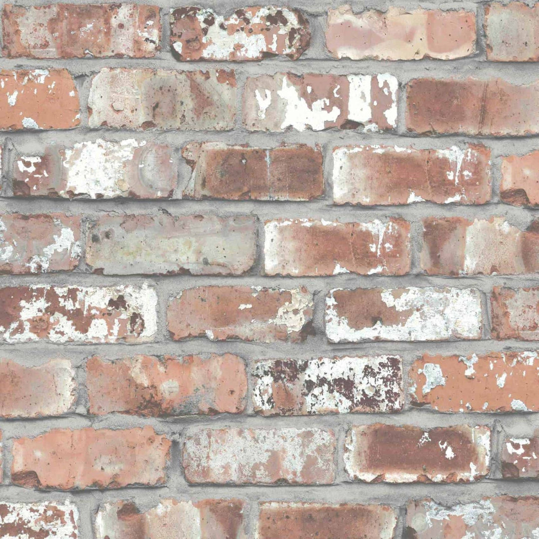  - Real Red Brick Wallpaper by Woodchip & Magnolia - WM - 012R - Decor Warehouse