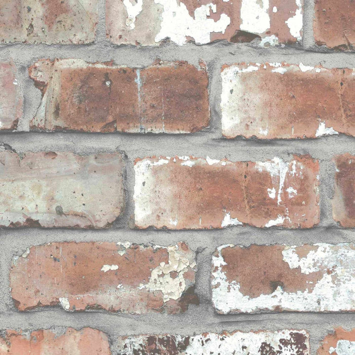  - Real Red Brick Wallpaper by Woodchip & Magnolia - WM - 012R - Decor Warehouse