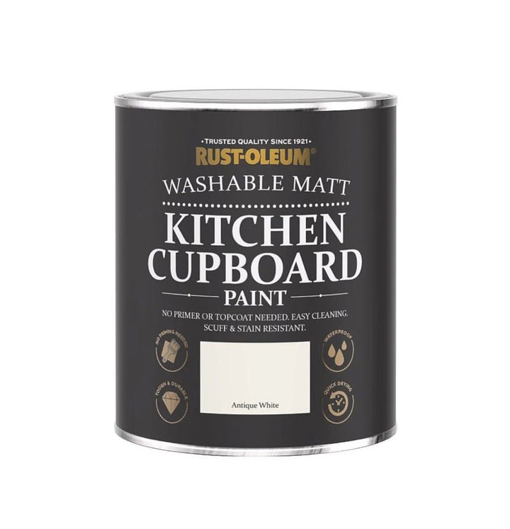  - Rust - Oleum Kitchen Cupboard Paint Antique White 750ml - CHA301 - Decor Warehouse