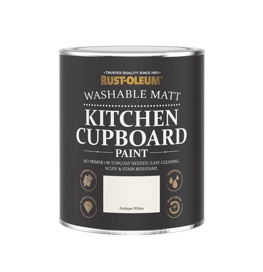  - Rust - Oleum Kitchen Cupboard Paint Antique White 750ml - CHA301 - Decor Warehouse
