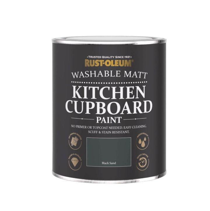  - Rust - Oleum Kitchen Cupboard Paint Black Sand 750ml - CHA303 - Decor Warehouse