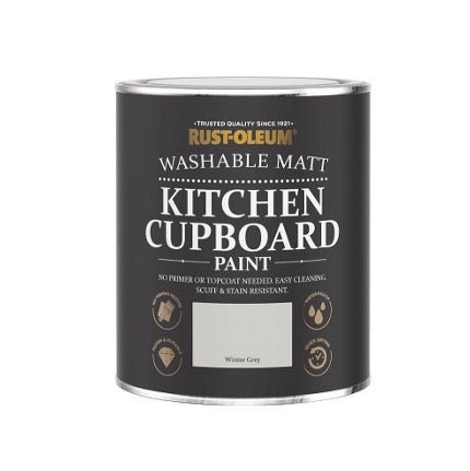 - Rust - Oleum Kitchen Cupboard Paint Winter Grey 750ml - CHA305 - Decor Warehouse