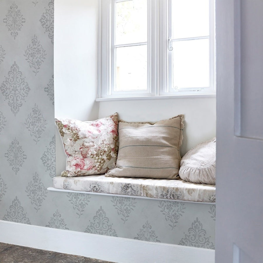  - Shabby Chic by Rachel Ashwell Diamond Motif Blue Wallpaper - 125137 - Decor Warehouse