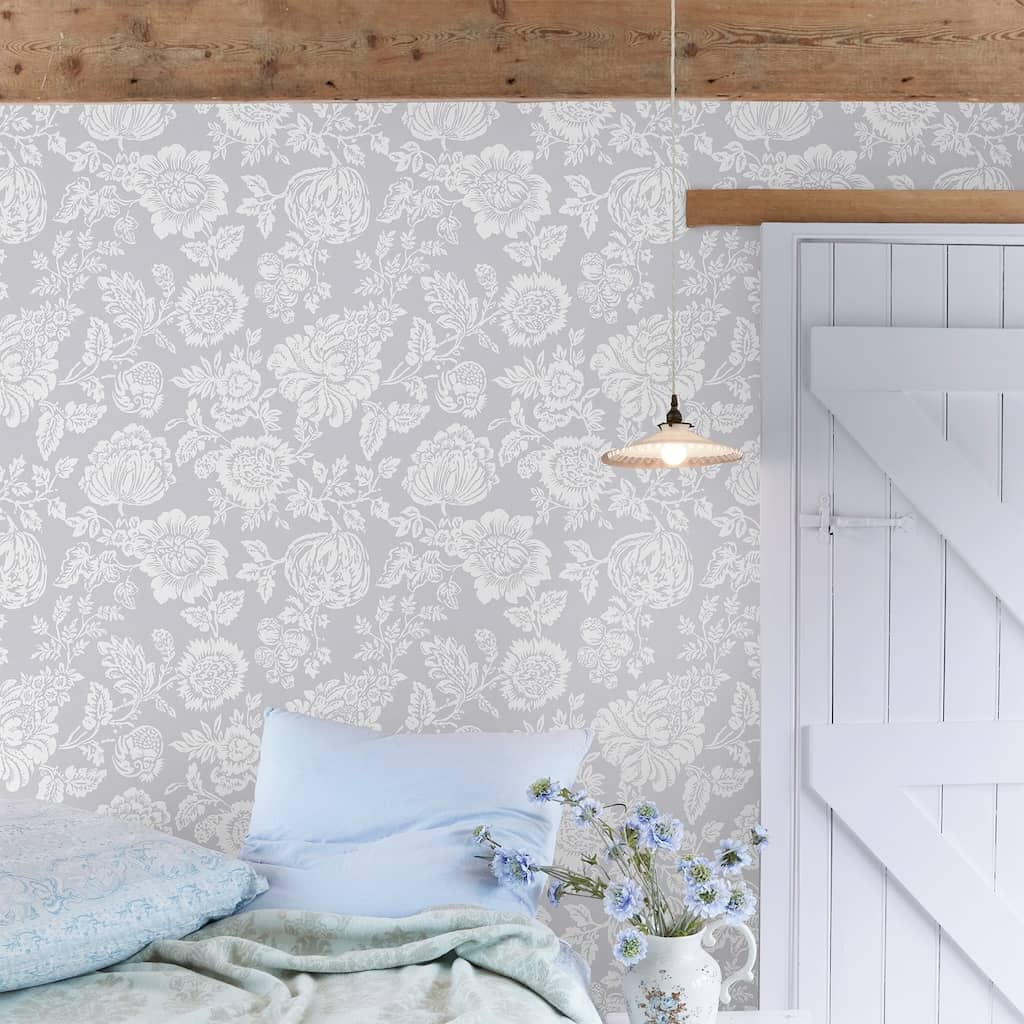 - Shabby Chic by Rachel Ashwell Stipple Grey Wallpaper - 125139 - Decor Warehouse