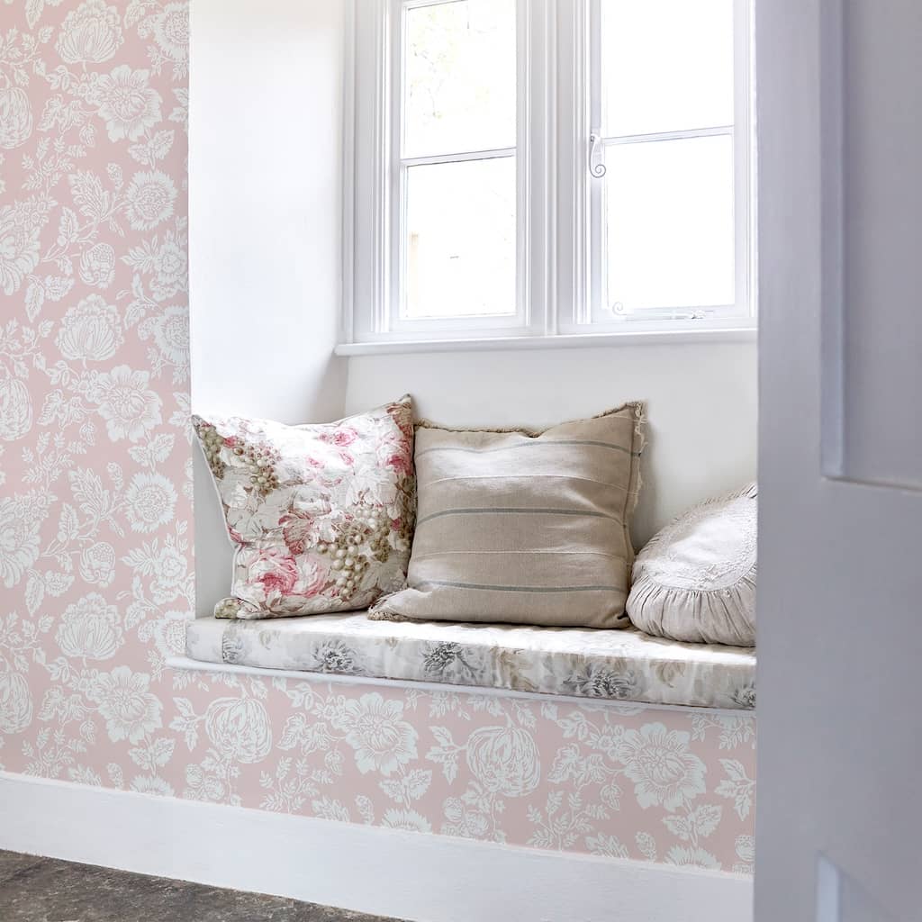 - Shabby Chic by Rachel Ashwell Stipple Pink Wallpaper - 125140 - Decor Warehouse