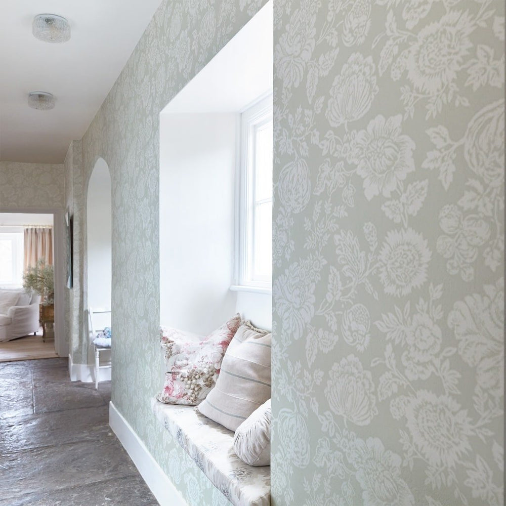  - Shabby Chic by Rachel Ashwell Stipple Sage Wallpaper - 125138 - Decor Warehouse