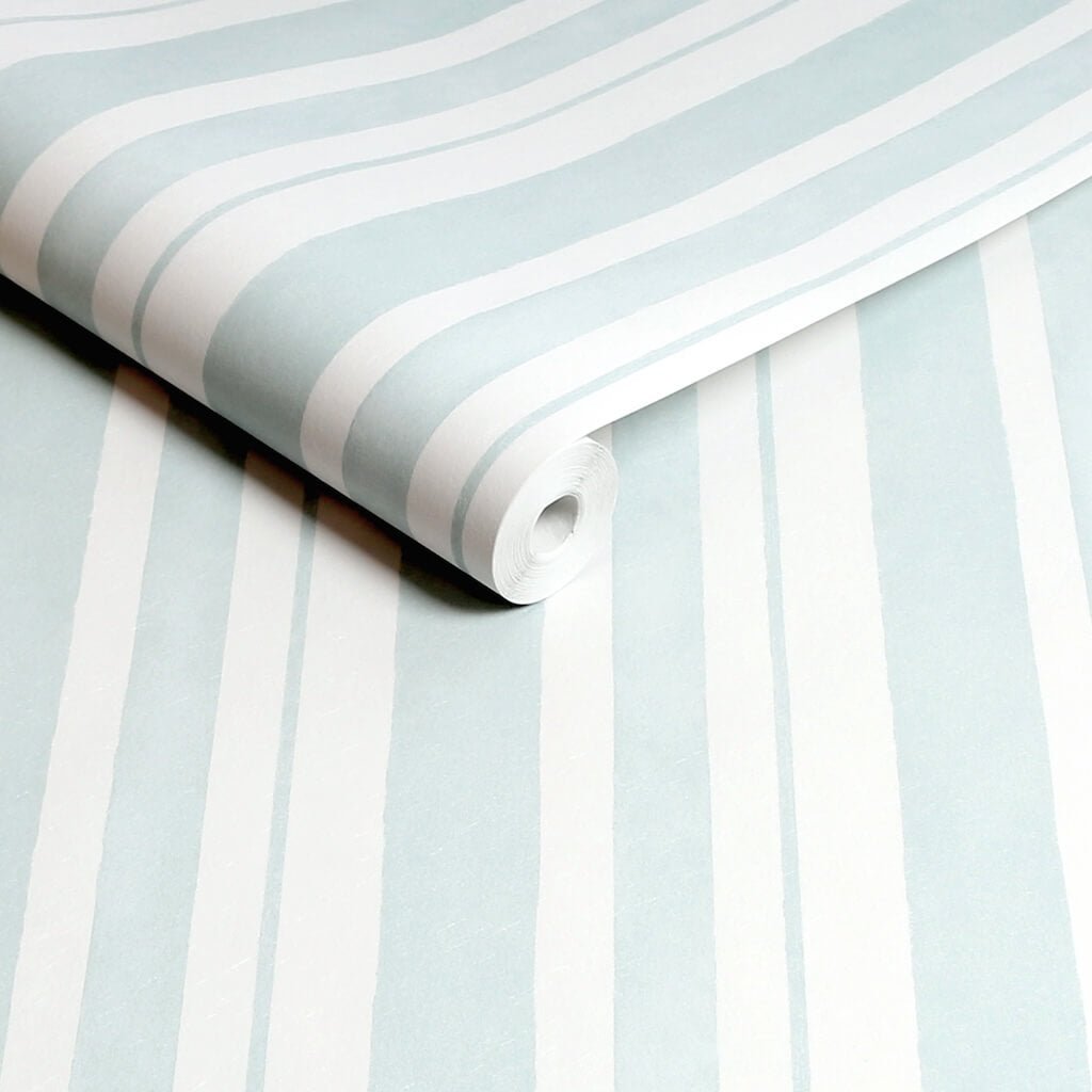 - Shabby Chic by Rachel Ashwell Watercolour Stripe Blue wallpaper - 125117 - Decor Warehouse