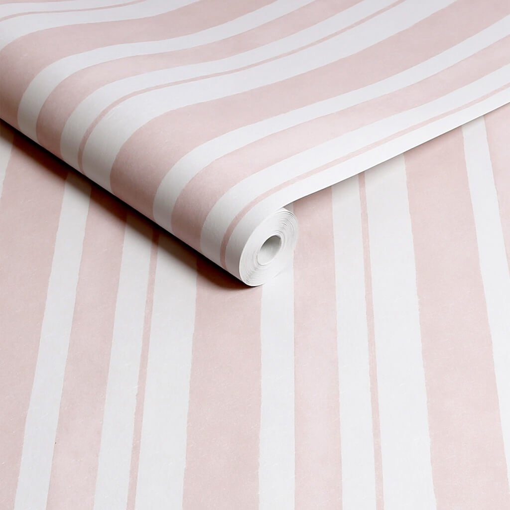 - Shabby Chic by Rachel Ashwell Watercolour Stripe Pink wallpaper - 125116 - Decor Warehouse