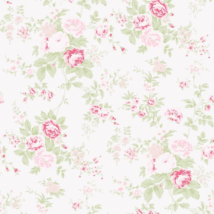  - Shabby Chic by Rachel Ashwell Wild Flower Pink Wallpaper - 125132 - Decor Warehouse