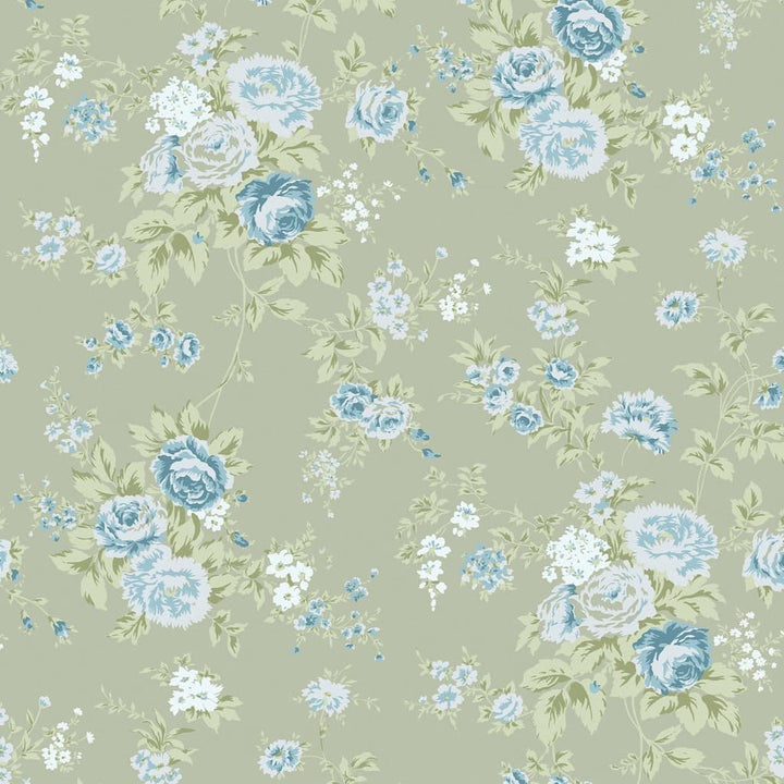  - Shabby Chic by Rachel Ashwell Wild Flower Sage wallpaper - 125131 - Decor Warehouse