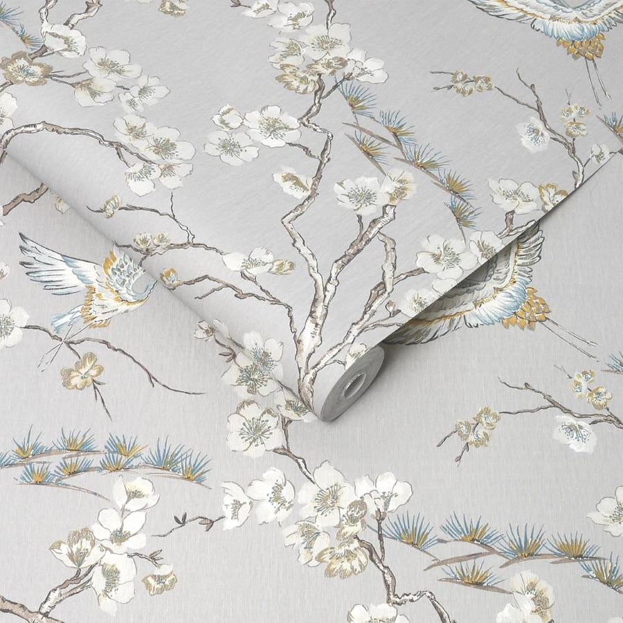  - Sublime Japan Grey Blue Wallpaper - 106565 - Decor Warehouse