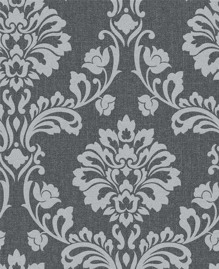 20 - 708 - Superfresco Easy - Superfresco Aurora Black/Grey Wallpaper - Decor Warehouse