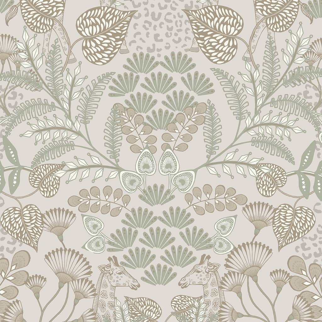  - Superfresco Easy Jungle Day Beige Metallic Wallpaper - 125011 - Decor Warehouse