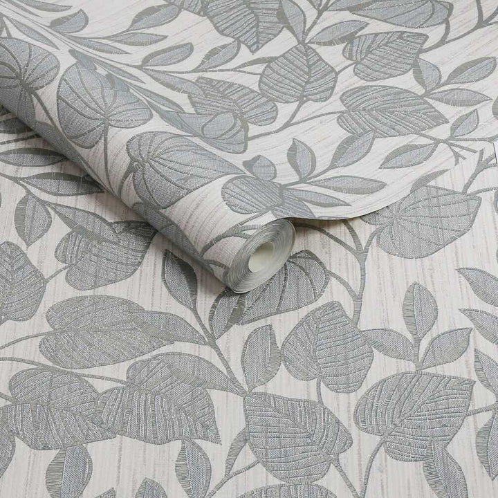 Superfresco Easy Linden Leaf Trail Duck Egg Wallpaper - 140044