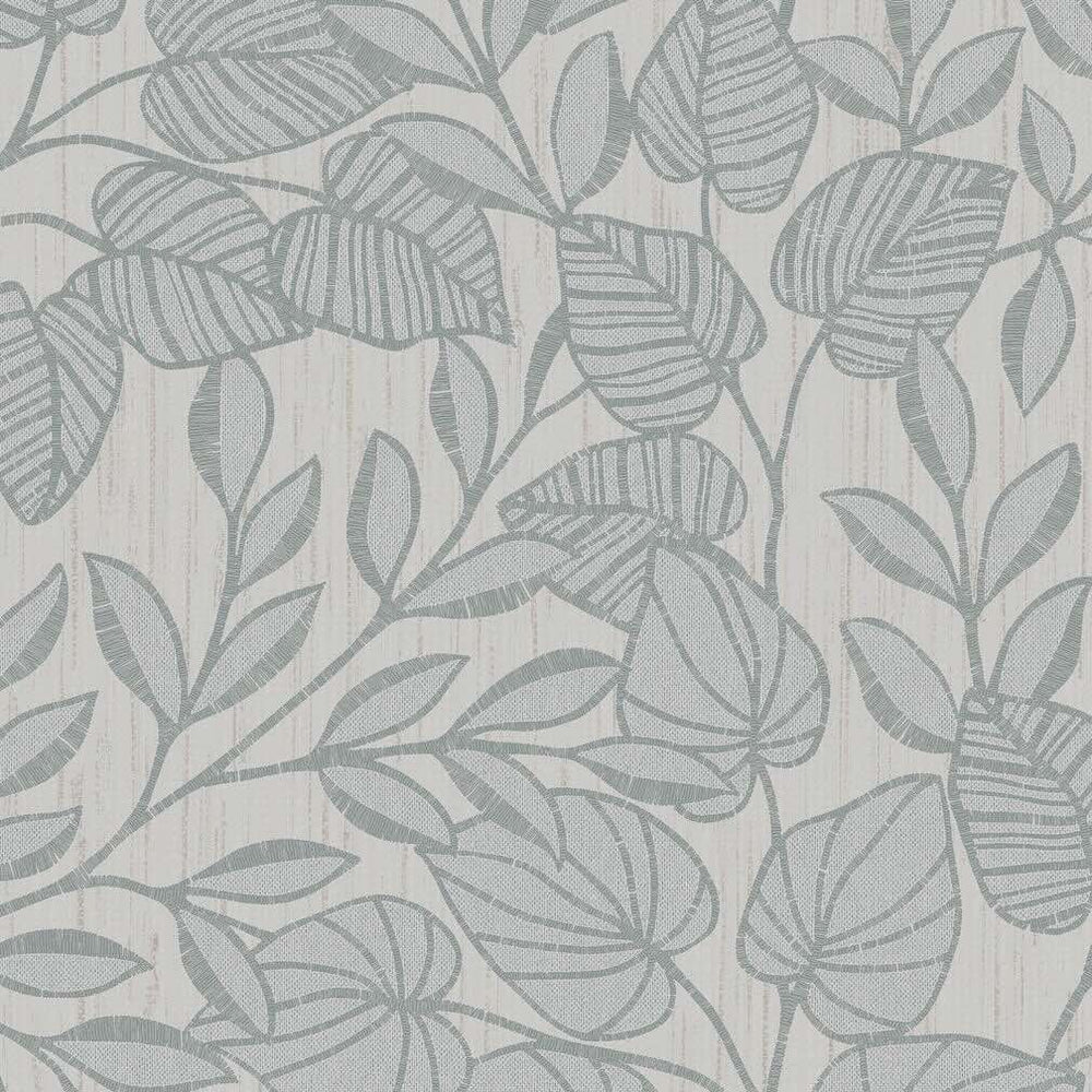Superfresco Easy Linden Leaf Trail Duck Egg Wallpaper - 140044
