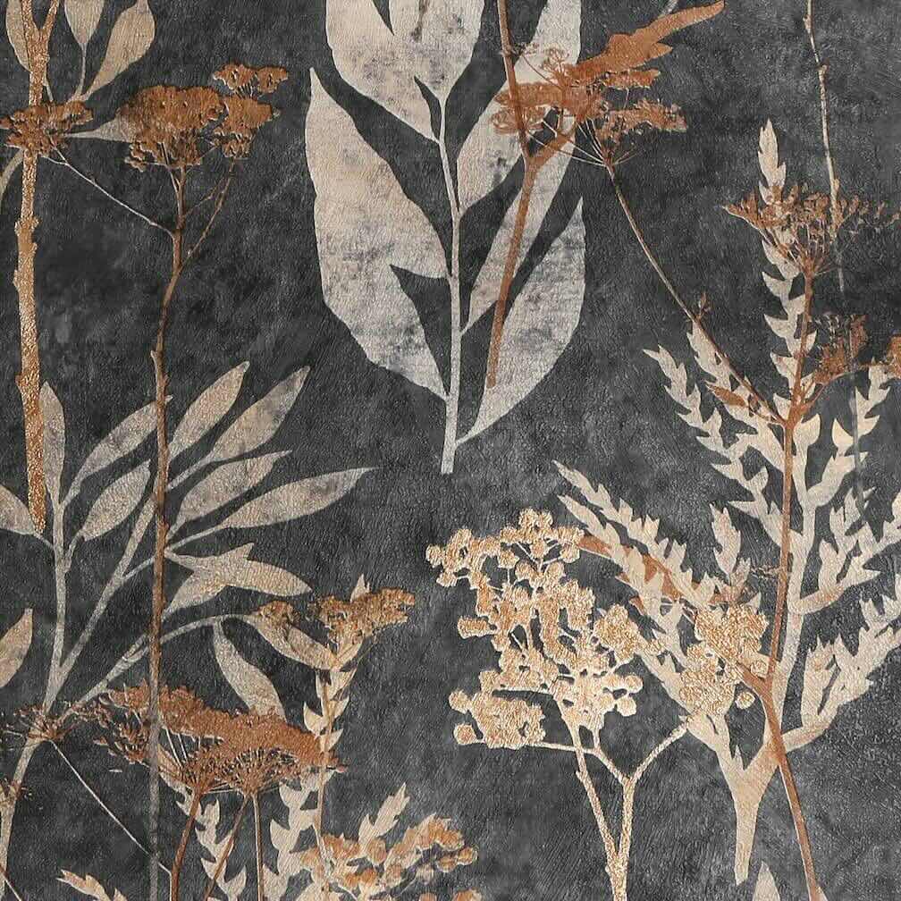 Superfresco Easy Solstice Black Gold Wallpaper - 125057